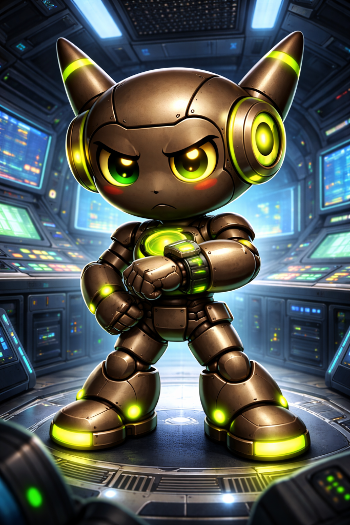 NeuClix Otto robot mascot wearing a watch representing on-time delivery and reliable technology solutions and services